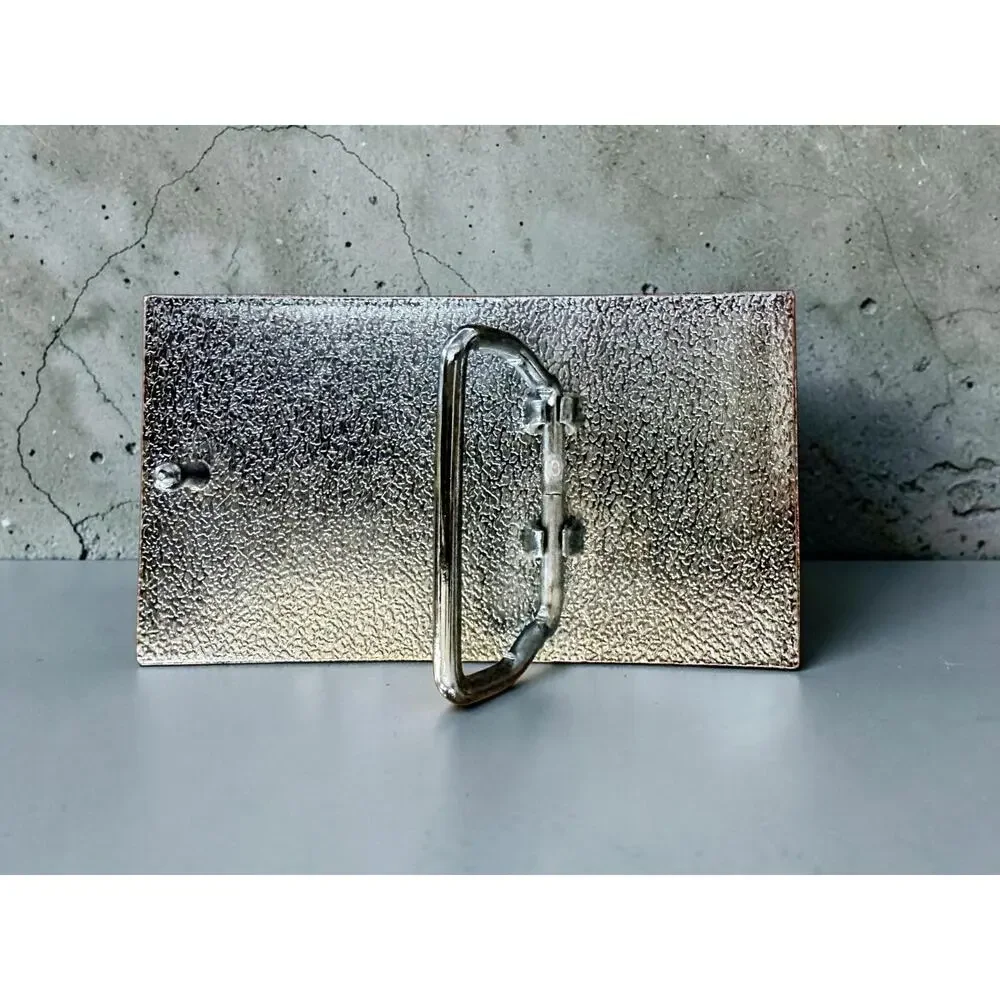 Piano Keyboard Keys Music Silver Tone Rectangular Belt Buckle Musician